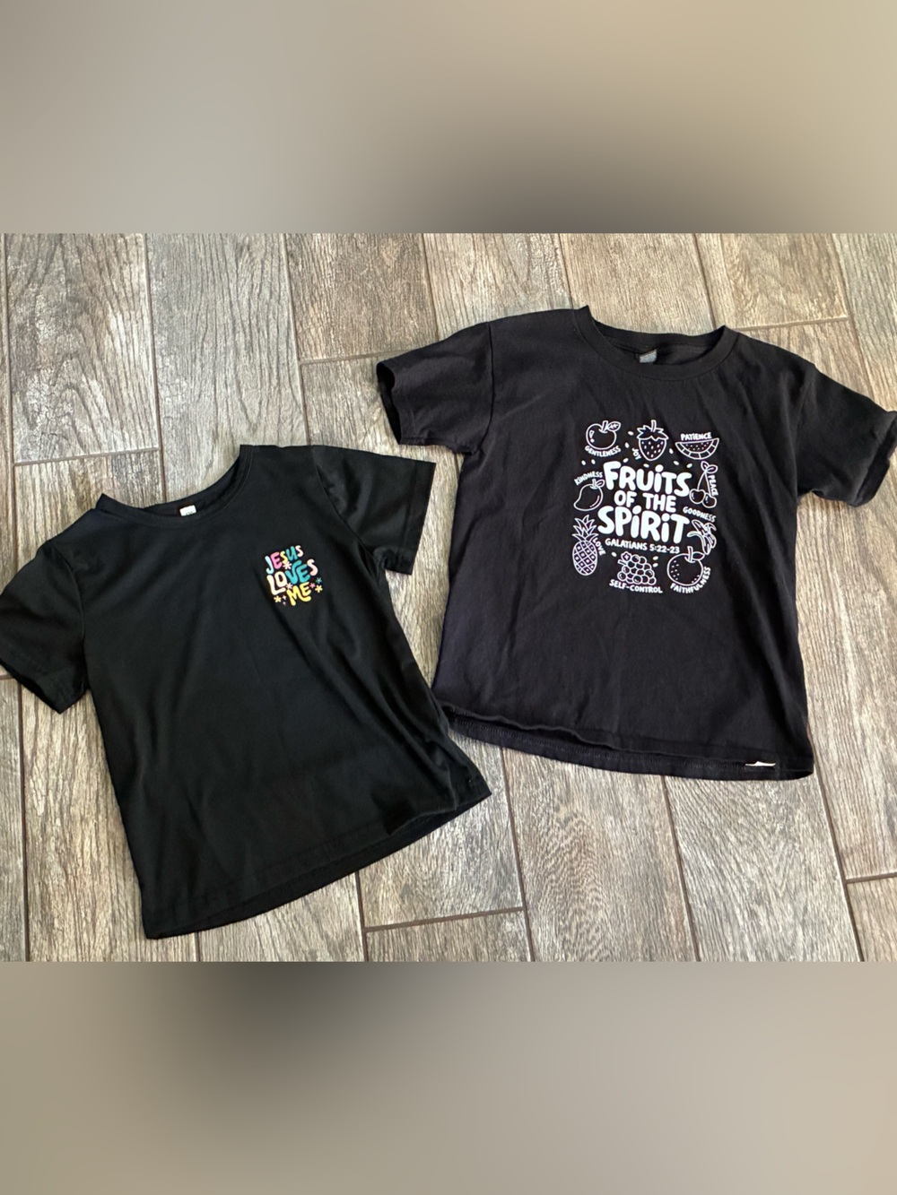 Girls Christian Graphic Tee Bundle Kids XS & Size 120 (5–6Y)